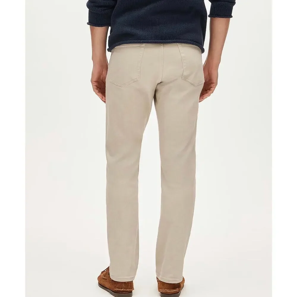 J. Crew 1040 Athletic Tapered Bergen five-pocket pant in Balsam Bark NWT 36/34